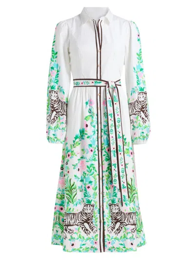 Lilly Pulitzer Women's Luanne Stretch Midi Shirtdress In Multi