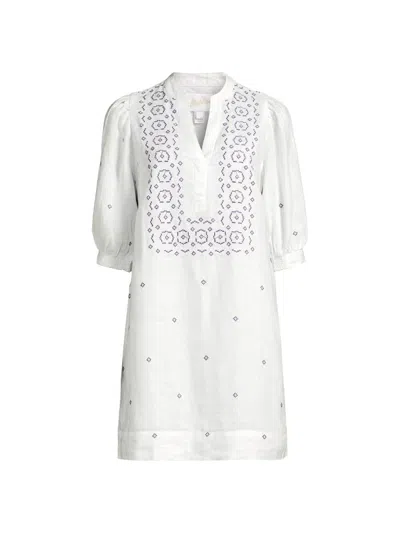 Lilly Pulitzer Women's Mialeigh Embroidered Shift Dress In White