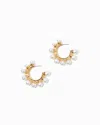 Lilly Pulitzer Pearl Perfect Hoop Earrings In White