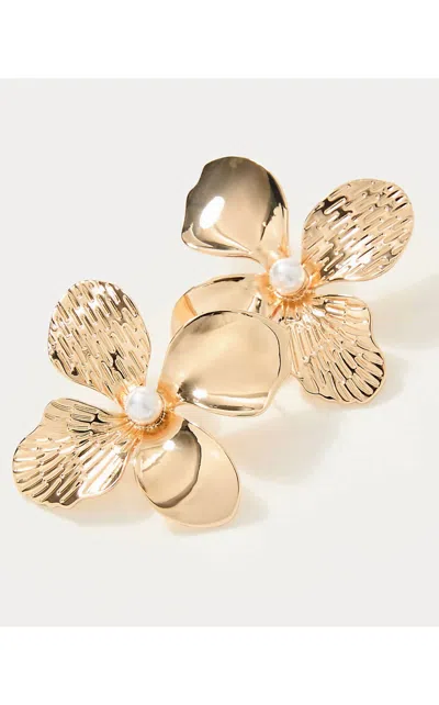 Lilly Pulitzer Women's Shady Babe Earrings In Gold Metallic