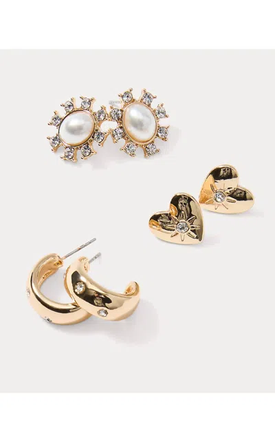 Lilly Pulitzer Women's Spicy Socialite Earring In Gold Metallic