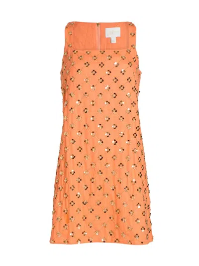 Lilly Pulitzer Women's Tamala Embellished Shift Dress In Orange