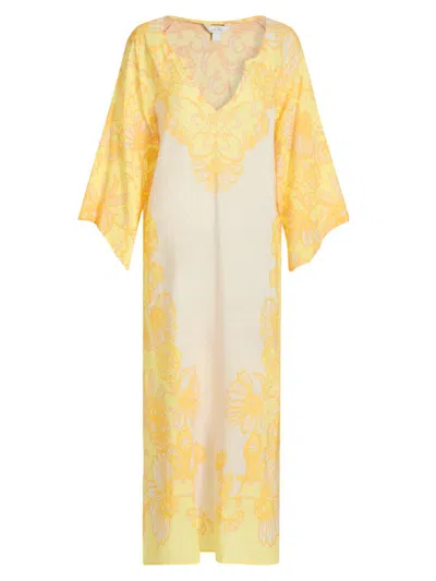 Lilly Pulitzer Women's Tialah Cotton-blend Cover-up Midi-dress In Yellow
