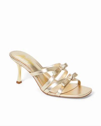 Lilly Pulitzer Women's Wanda Slide Sandal In Gold Metallic