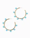 Lilly Pulitzer Wave N Sea Hoop Earrings In Blue