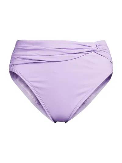 Lilly Pulitzer Women's Yarrow High-waist Bikini Bottom In Purple