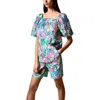 Lilly Pulitzer Womens Printed Cotton Blouse In Multi