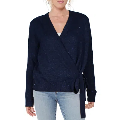 Lilly Pulitzer Womens Sequined Knit Wrap Sweater