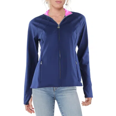 Lilly Pulitzer Womens Thumb Holes Polyester Soft Shell Jacket