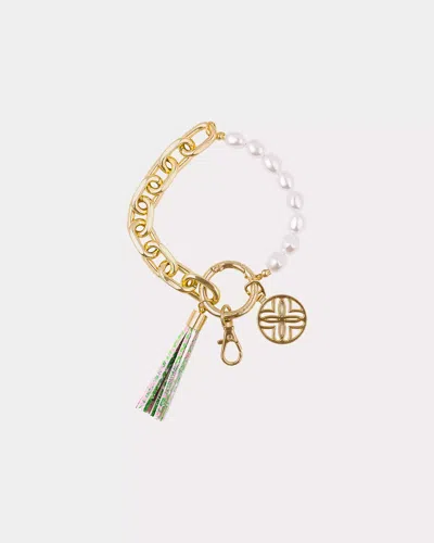 Lilly Pulitzer Wristlet Keychain In Fauna Green Lime Feeling Good Accessories Small