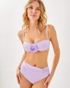 Lilly Pulitzer Yarrow High Waisted Bikini Bottom In Water Hyacinth