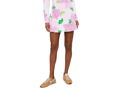 Lilly Pulitzer Zadora High-rise Skort Up Women's Skort Resort White Lil Go With The Flow: Xl One Size In Pink