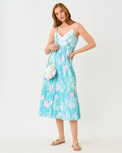 Lilly Pulitzer Zanna Cotton Midi Dress In Multi