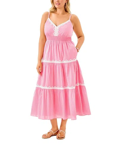 Lilly Pulitzer Zanna Cotton Midi Dress In Pink