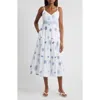 Lilly Pulitzer Zanna Embroidered Cotton Midi Dress In Resort White Castaway Embroidery