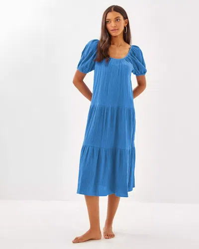 Lilly Pulitzer Zemini Maxi Dress Cover-up In Sunwashed Blue