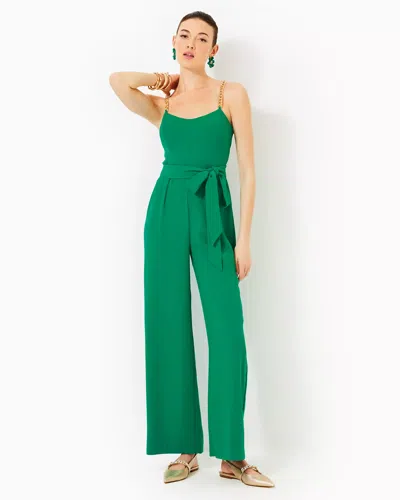 Lilly Pulitzer Zemira Sleeveless Jumpsuit In Fiddle Leaf Green