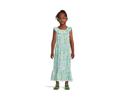 Lilly Pulitzer Zetta Midi Dress (toddler/little Kids/big Kids) Girl's Dress Lil Sun Of A Bun : Md (6-7 Little Kid/b In Green