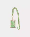 Lilly Pulitzer Zip Id Lanyard In Fauna Green Lime Feeling Good Accessories Small