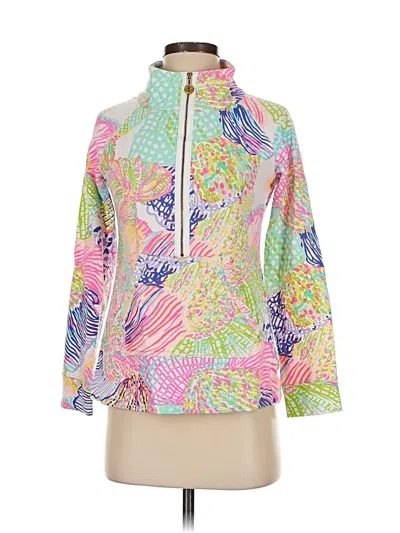 Pre-owned Lilly Pulitzer Zip Up Hoodie In Pink