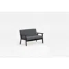 Lilola Home Bahamas Espresso Loveseat And 2 Chair Living Room Set In Gray