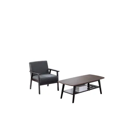 Lilola Home Bahamas Espresso Coffee Table And Chair Set