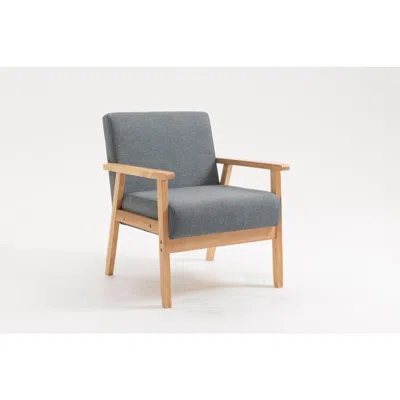 Lilola Home Bahamas Gray Linen Fabric Chair