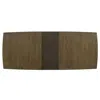 Lilola Home Bistro Vintage Walnut 72" Wide Contemporary Rectangle Dining Table With 16" Wide Extension Leaf
