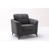 Lilola Home Callie Gray Velvet Fabric Chair In Gray