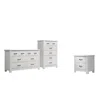 Lilola Home Cassini 3 Piece Bedroom Set In White