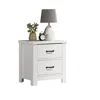 Lilola Home Cassini White 2-drawer Nightstand Bedside Table In White