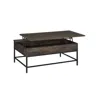 Lilola Home Cliff Mdf Brown Lift Top Coffee Table In Gray
