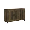 Lilola Home Corby 45"w Dark Dusty Oak Finish 3-door Shoe Cabinet In Brown