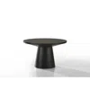 Lilola Home Grantham Black 29"w Round Coffee Table With Pedestal Base In Brown