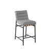 Lilola Home Lahni Gray Boucle Fabric Counter Height Chair In Gray