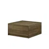 Lilola Home Travon 31.5"w Oak Finish Square Coffee Table With 2 Drawers In Brown