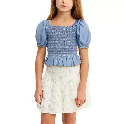 Lilt Big Kid Girls 2-pc. Skirt Set In Blue