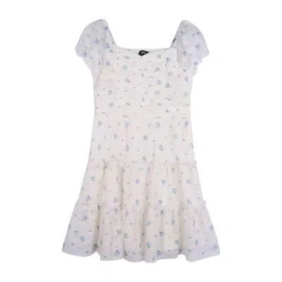 Lilt Big Kid Girls Sleeveless A-line Dress In Neutral