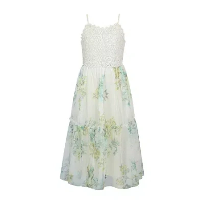 Lilt Big Kid Girls Sleeveless A-line Dress In Multi