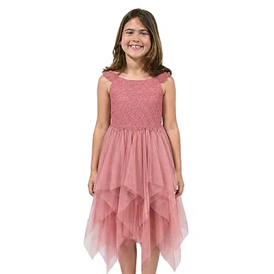 Lilt Kids' Crochet Dress In Multi