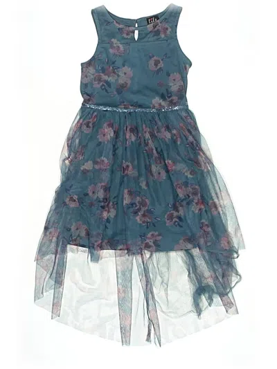 Pre-owned Lilt Kids' Dress In Blue