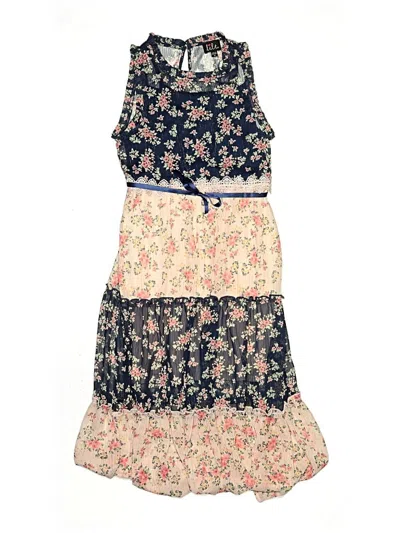 Pre-owned Lilt Kids' Dress In Blue