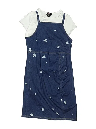 Pre-owned Lilt Kids' Dress In Blue