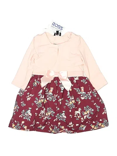 Lilt Kids' Dress In Burgundy