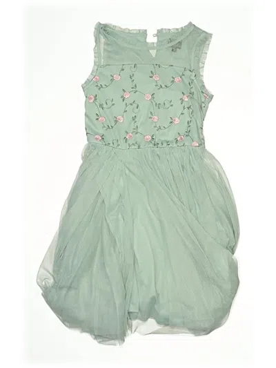 Pre-owned Lilt Kids' Dress In Green