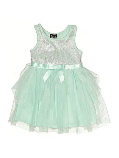 Pre-owned Lilt Kids' Dress In Green