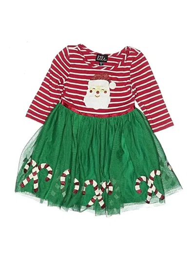 Pre-owned Lilt Kids' Dress In Green