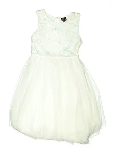 Pre-owned Lilt Kids' Dress In Ivory