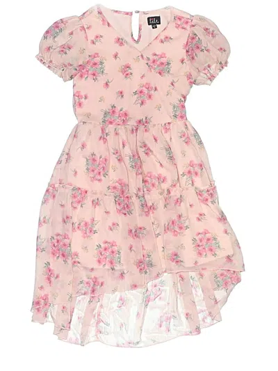 Pre-owned Lilt Kids' Dress In Pink