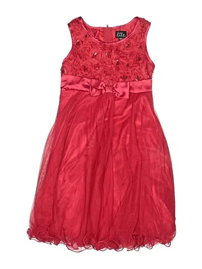 Pre-owned Lilt Kids' Dress In Red